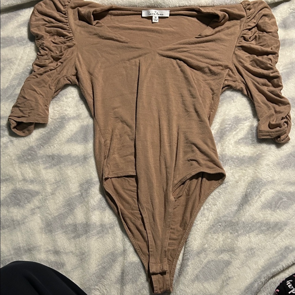 Love Tree Camel Bodysuit